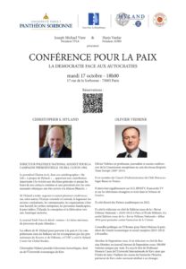 flyer conférence pour la paix